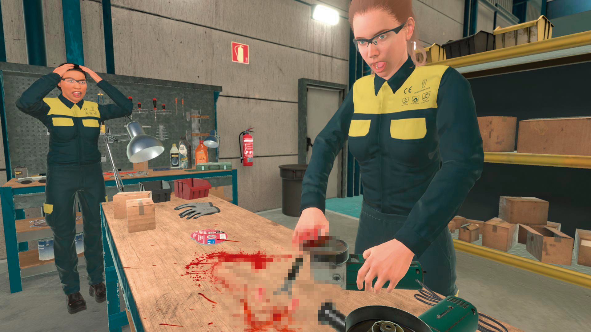 Realidad Virtual en formación de prevención de accidentes en manos