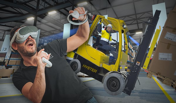 Formación de riesgos con carretillas elevadoras con Realidad Virtual