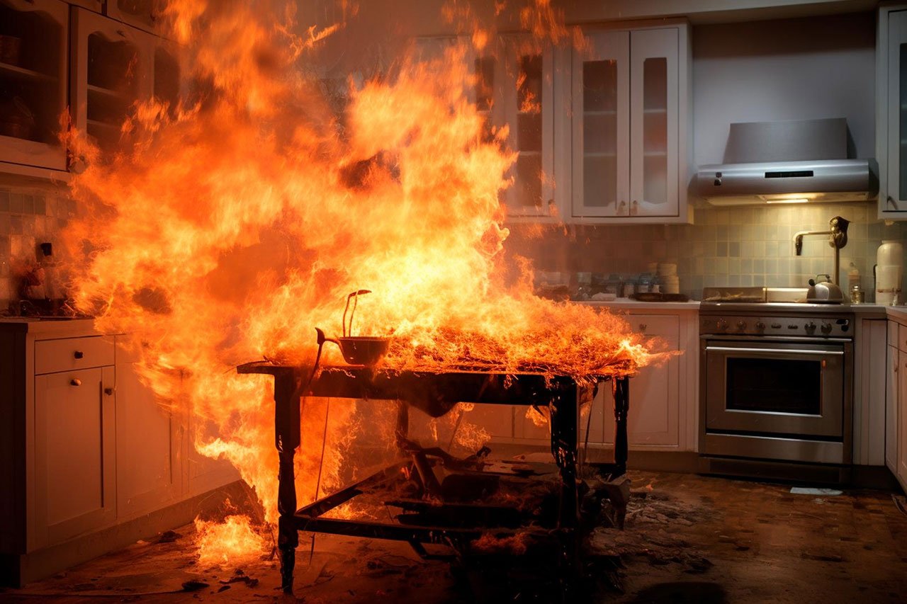Fuego clase K en cocinas