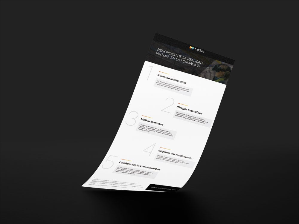 Ventajas Realidad Virtual en aprendizaje infografia