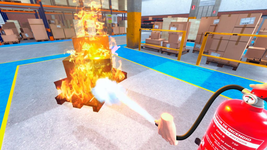Formación de extinción de incendios 100% segura con realidad virtual.