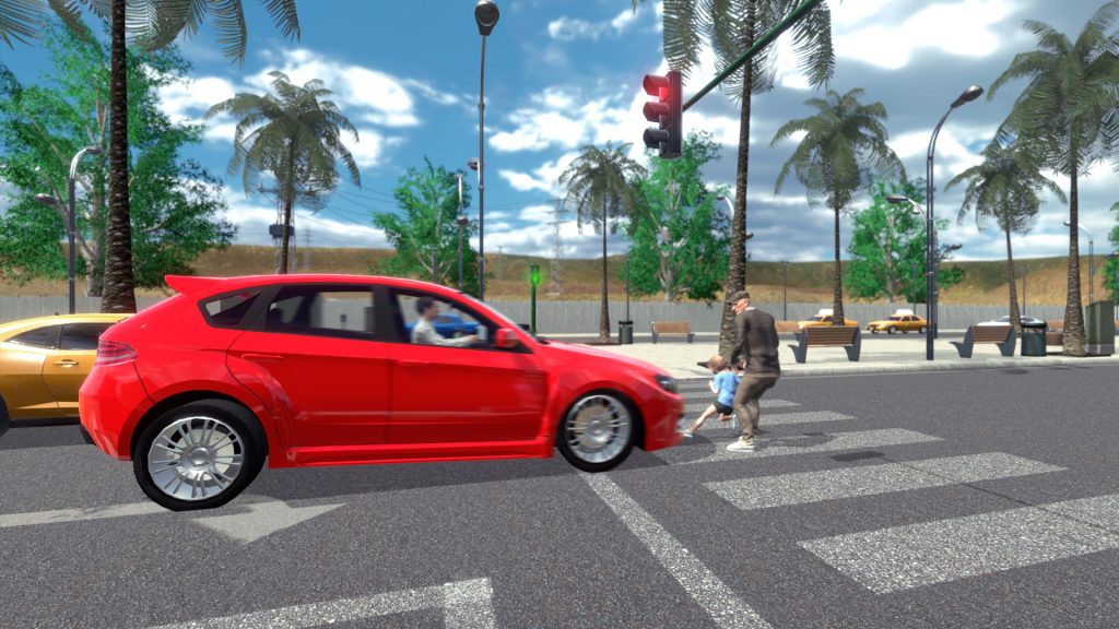 Ludus road safety VR simulation