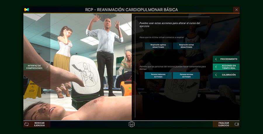 configura funciones de simulacion rcp