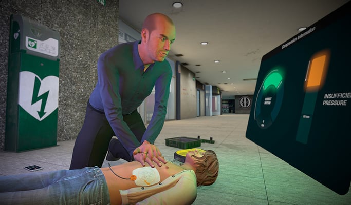 Nueva simulación VR de Ludus: ¡RCP sin cables ni mandos!