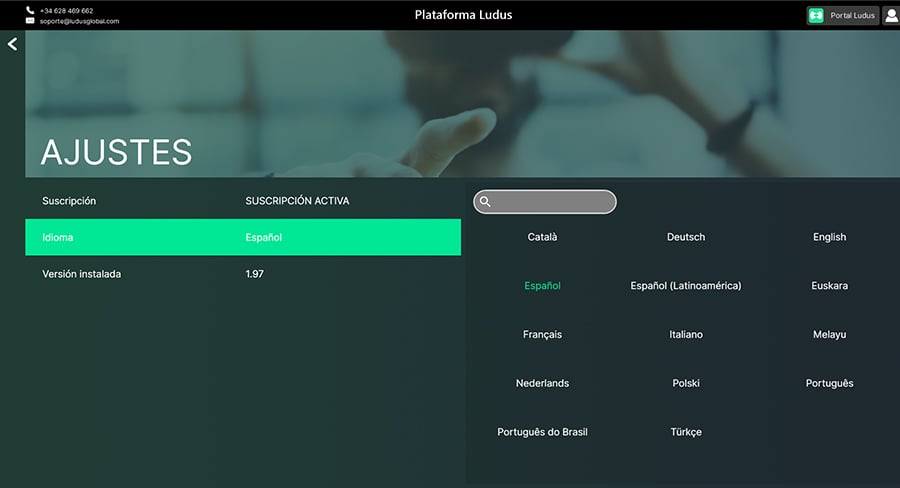 actualizado la plataforma