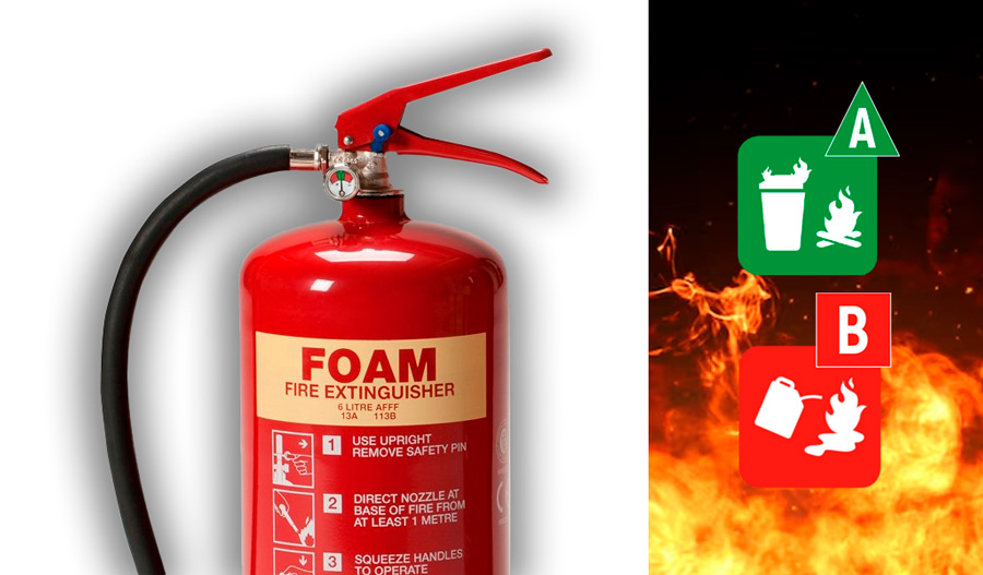 extintor de espuma