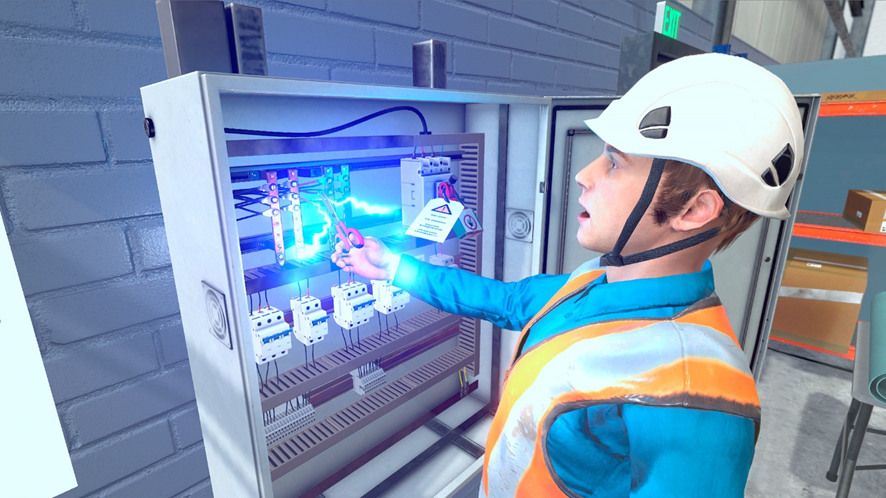 Ejercicio de Arco eléctrico con Realidad Virtual.